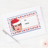 AOC Kerstmis Rechthoekige Sticker (Envelop)