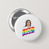 AOC LGBT PRIDE RONDE BUTTON 5,7 CM (Voorkant /achterkant)