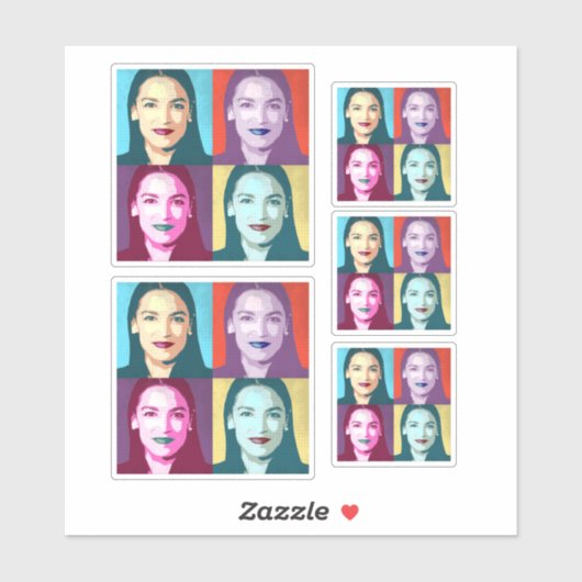 AOC Pop Art Sticker (Vel)