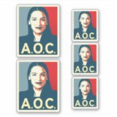 AOC-propaganda Sticker (Voorkant)
