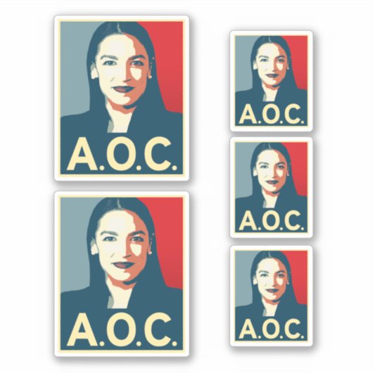 AOC-propaganda Sticker (Voorkant)