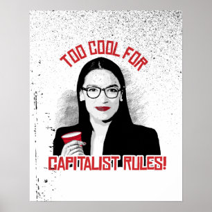 AOC Te Koud voor Kapitalistische Regels Poster