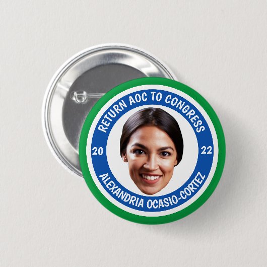 AOC terugsturen naar het Congres in Button 2022 (Voorkant /achterkant)