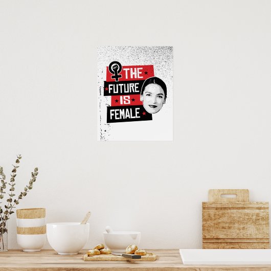 AOC The Future is Vrouw Poster (Keuken)