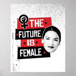 AOC The Future is Vrouw Poster