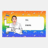 AOC Trots Rechthoekige Sticker (Voorkant)