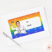 AOC Trots Rechthoekige Sticker (Envelop)