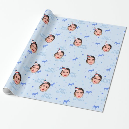 AOC VERJAARDAG CADEAUPAPIER (Uitgerold)