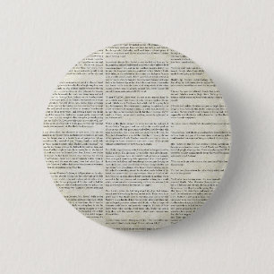 AOGG KRANTENWOORDEN GRUNGE VERHAAL ACHTERGRONDEN M RONDE BUTTON 5,7 CM