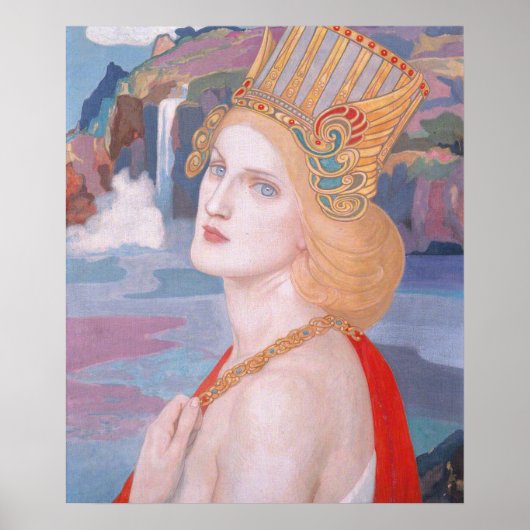 Aoife, c. 1914 door John Duncan Poster (Voorkant)