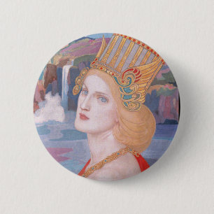 Aoife, c. 1914 door John Duncan Ronde Button 5,7 Cm