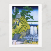 Aoigaoka Waterfall in Edo Hokusai Fine Art Briefkaart (Voorkant)