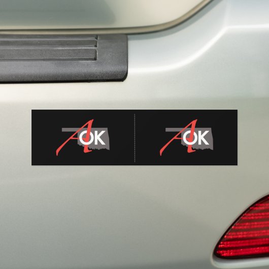 AOK Bumpersticker 2 voor 1 (Op auto)