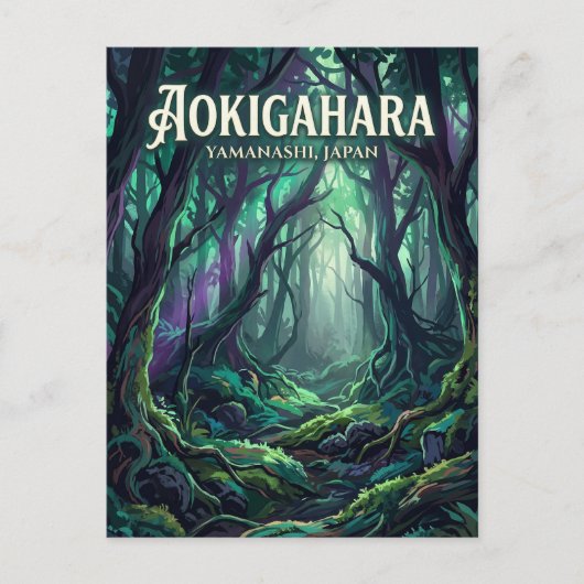 Aokigahara Woud Japan Briefkaart (Voorkant)