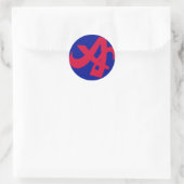 aokimono, kleine symbolen type2 ronde sticker (Tas)