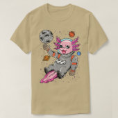 Aolotl Astronaut Planet Space T-shirt (Design voorkant)