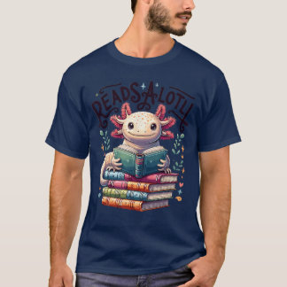 Aolotl Boeken Lezen salotl Lezen Boekenwurm Jongen T-shirt