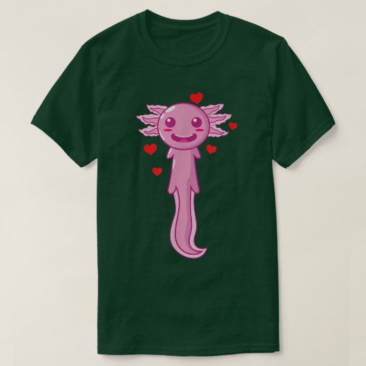 Aolotl is in Love  T-shirt (Design voorkant)