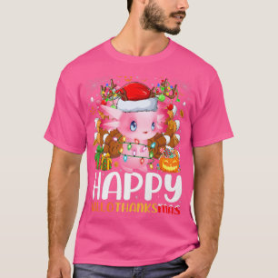 Aolotl Lover Halloween KerstHappy Halobedankt T-shirt
