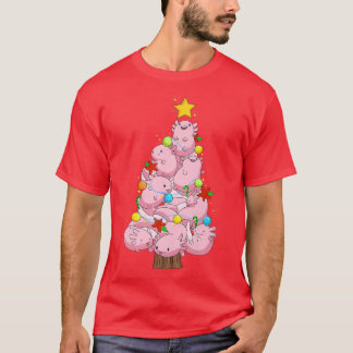 Aolotl Ornament met kerstbomen T-shirt