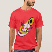 Aolotl Playing Sousaphone Marching Band retro T-shirt (Voorkant)