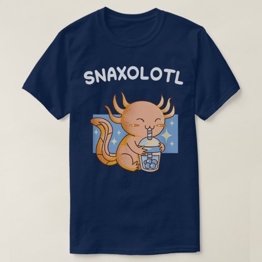 Aolotl Snaolotl Drink Food Cute Funny Aolotls Kawa T-shirt (Design voorkant)