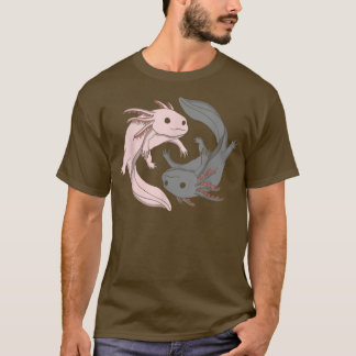 Aolotl Yin Yang Aolotls Amphibian Lover Cute T-shirt