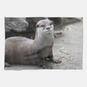 Aonyx cinerea theedoek (Horizontaal)