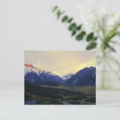Aoraki Mount Cook at Sunrise, NZ Briefkaart (Staand voorkant)