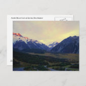 Aoraki Mount Cook at Sunrise, NZ Briefkaart (Voorkant / Achterkant)