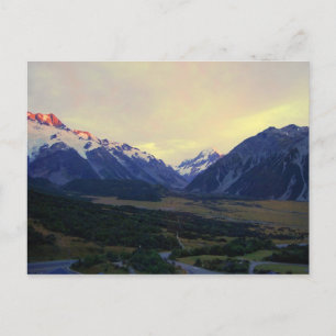 Aoraki Mount Cook at Sunrise, NZ Briefkaart