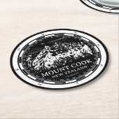 Aoraki Mount Cook - Canterbury Nederland Ronde Kartonnen Onderzetter (Gebogen)