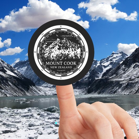 Aoraki Mount Cook - Canterbury Nederland Ronde Sticker