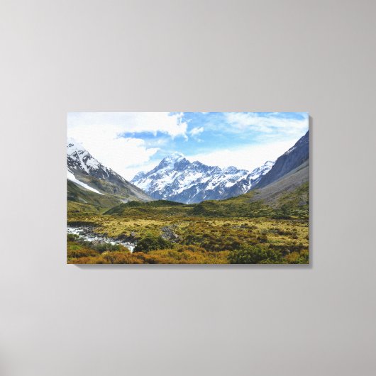 Aoraki/Mount Cook Canvas Afdruk (Voorkant)