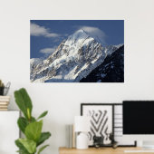 Aoraki Mount Cook, Mackenzie Country, Zuid Poster (Thuiskantoor)