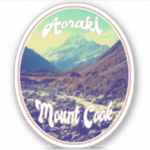 Aoraki: Mount Cook, Mountain, New Zealand Sticker (Voorkant)