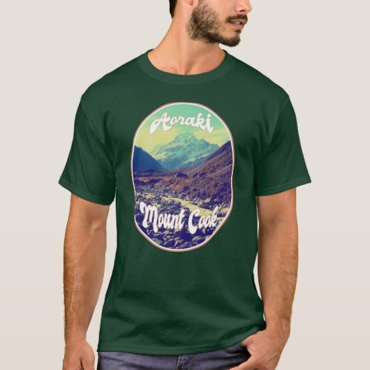 Aoraki: Mount Cook, Mountain, New Zealand T-shirt (Voorkant)