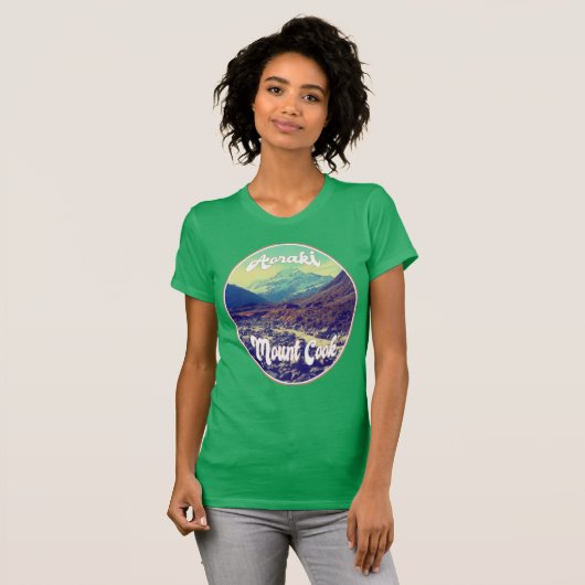 Aoraki: Mount Cook, Mountain, New Zealand T-shirt (Voorkant volledig)