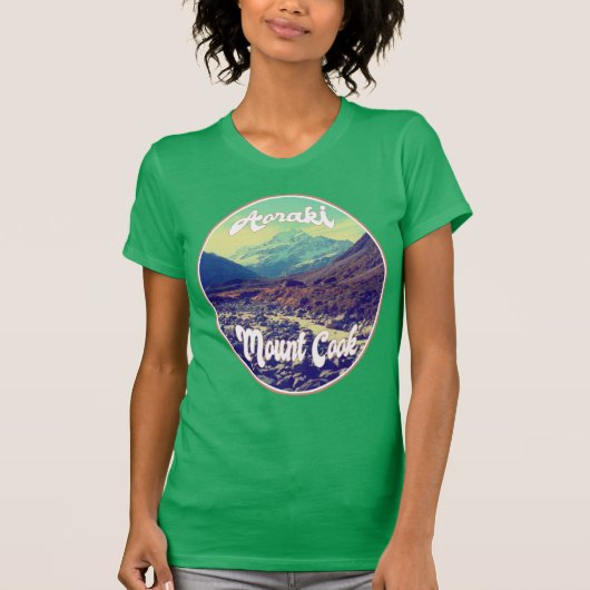Aoraki: Mount Cook, Mountain, New Zealand T-shirt (Voorkant)