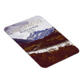 Aoraki Mount Cook National Park New Zealand Retro Magneet (Rechterzijde)