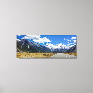Aoraki Mount Cook National Park, Nieuw-Zeeland Canvas Afdruk