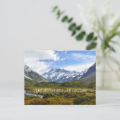 Aoraki/Mount Cook New-Zealand Briefkaart (Staand voorkant)