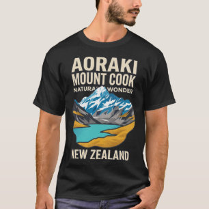 Aoraki Mount Cook Nieuw-Zeeland Reis naar het verl T-shirt