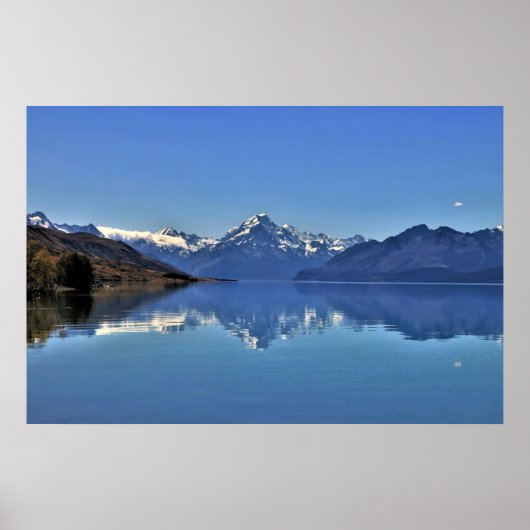 Aoraki on Lake Pukaki Poster (Voorkant)