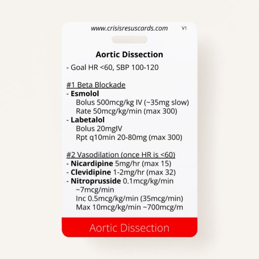Aorta- en longontsteking Bloeding Badge (Voorkant)