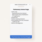 Aorta- en longontsteking Bloeding Badge (Achterkant)