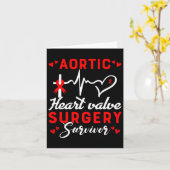 Aorta hartklepoperatie overlevende hartziekte kaart (Gele Bloem)