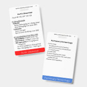 Aortadissectie en longbloeding  badge (Voor- en achterkant)