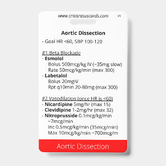 Aortadissectie en longbloeding badge