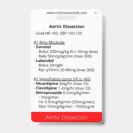 Aortadissectie en longbloeding  badge (Voorzijde)